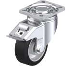 BLICKLE - Roulette pivotante à frein Ø 100mm bandage caoutchouc NR 200kg - LH-ALEV 100K-1-FI