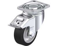 BLICKLE - Roulette pivotante à frein Ø 100mm bandage caoutchouc NR 200kg - LH-ALEV 100K-1-FI