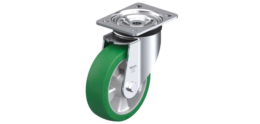 BLICKLE - Roulette pivotante Ø 160mm bandage polyuréthane PU 580kg - LK-ALST 160K