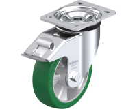 BLICKLE - Roulette pivotante à frein Ø 160mm bandage polyuréthane PU 580kg - LK-ALST 160K-FI