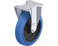 BLICKLE - Roulette fixe Ø 200mm bandage caoutchouc NR 400kg - B-POEV 200R-SB