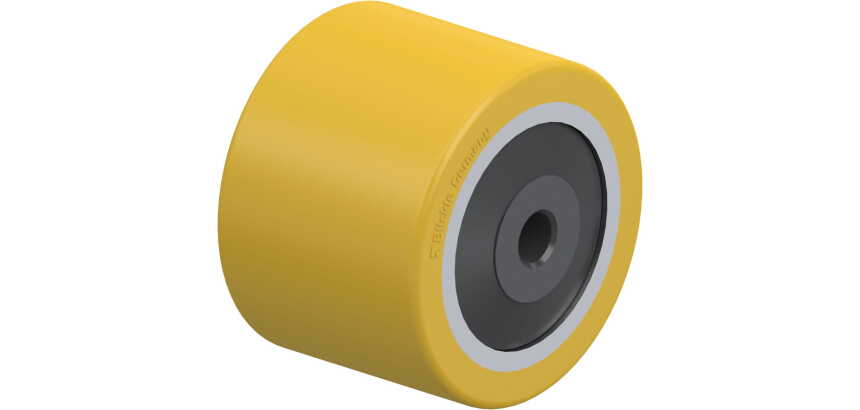 BLICKLE - Galet de transpalettes Ø 82mm bandage polyuréthane PU 550kg - HTHW 82x60/12-64K