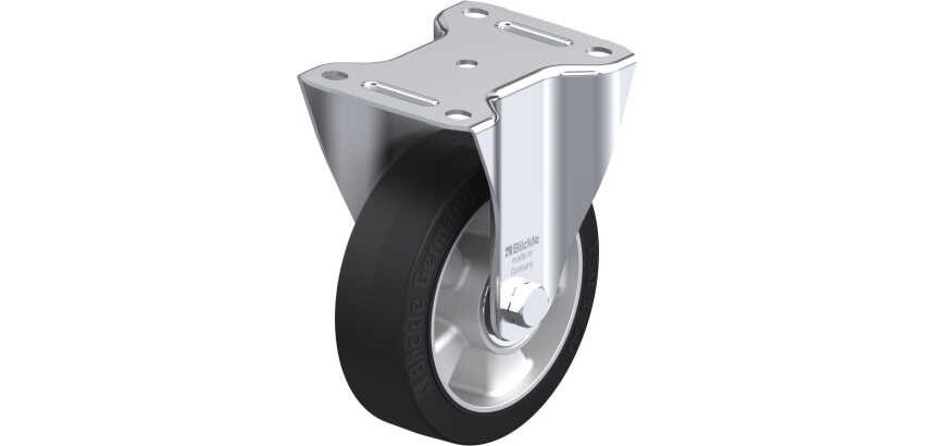 BLICKLE - Roulette fixe Ø 150mm bandage caoutchouc NR 400kg - B-ALEV 150K