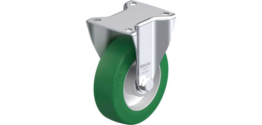 BLICKLE - Roulette fixe Ø 125mm bandage polyuréthane PU 350kg - BK-ALST 125K-1