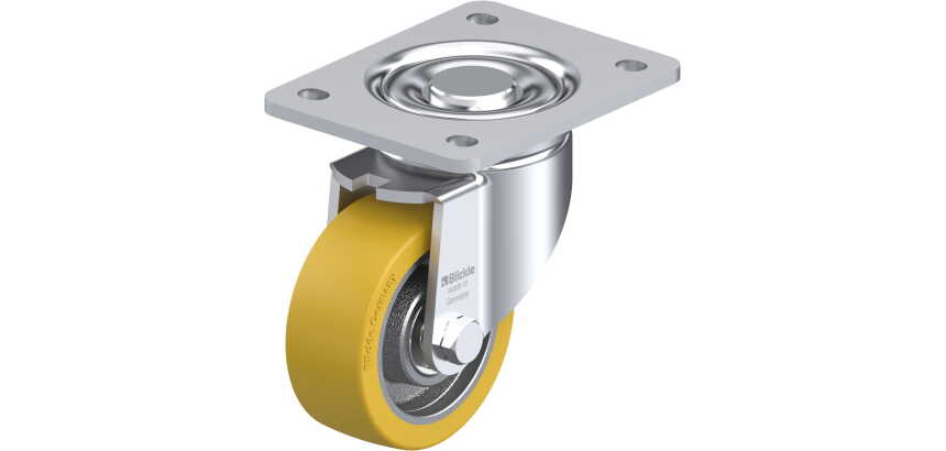 BLICKLE - Roulette pivotante Ø 100mm bandage polyuréthane PU 450kg - LH-GTH 100K-3
