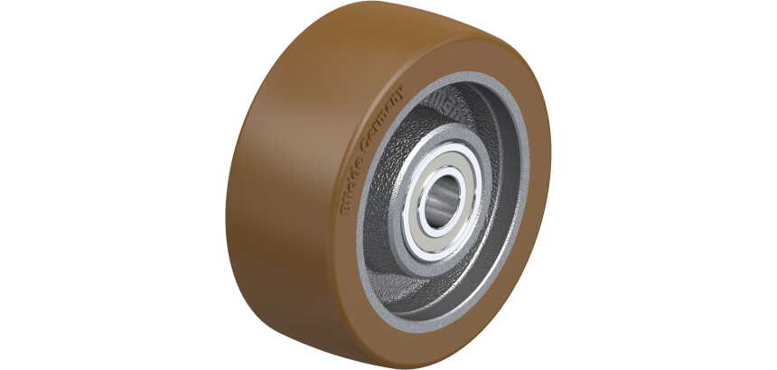 BLICKLE - Roue Ø 100mm bandage polyuréthane PU 450kg - GB 100/15K