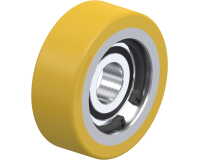 BLICKLE - Galet guide Ø 55mm bandage polyuréthane PU 125kg - FSTH 55x20/15-11K