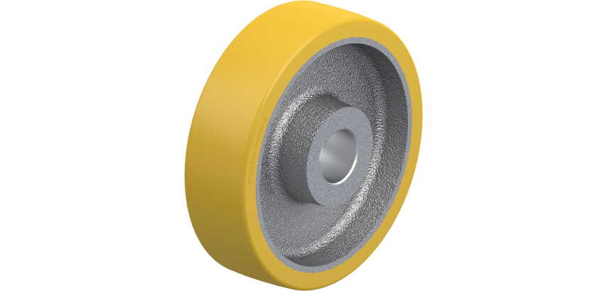 BLICKLE - Roue motrice Ø 180mm bandage polyuréthane PU 850kg - GTHN 180/35H7