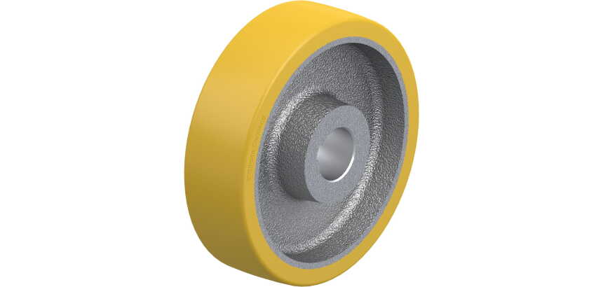 BLICKLE - Roue motrice Ø 180mm bandage polyuréthane PU 850kg - GTHN 180/35H7