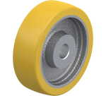 BLICKLE - Roue motrice Ø 125mm bandage polyuréthane PU 450kg - GTHN 125/20H7
