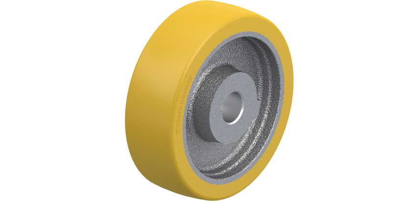 BLICKLE - Roue motrice Ø 125mm bandage polyuréthane PU 450kg - GTHN 125/20H7