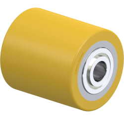 BLICKLE - Galet de transpalettes Ø 82mm bandage polyuréthane PU 830kg - HTH 82x90/20-96K