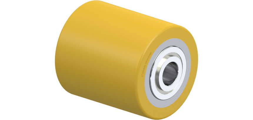 BLICKLE - Galet de transpalettes Ø 82mm bandage polyuréthane PU 830kg - HTH 82x90/20-96K