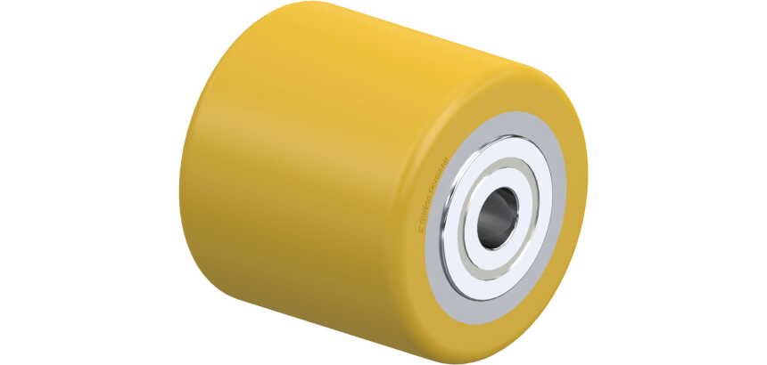 BLICKLE - Galet de transpalettes Ø 85mm bandage polyuréthane PU 770kg - HTH 85x80/17-82K