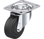 BLICKLE - Roulette pivotante Ø 80mm bandage caoutchouc NR 140kg - LE-POEV 80KF