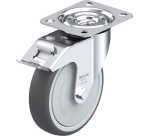 BLICKLE - Roulette pivotante à frein Ø 125mm bandage polyuréthane TPU 150kg - LE-PATH 125KF-FI