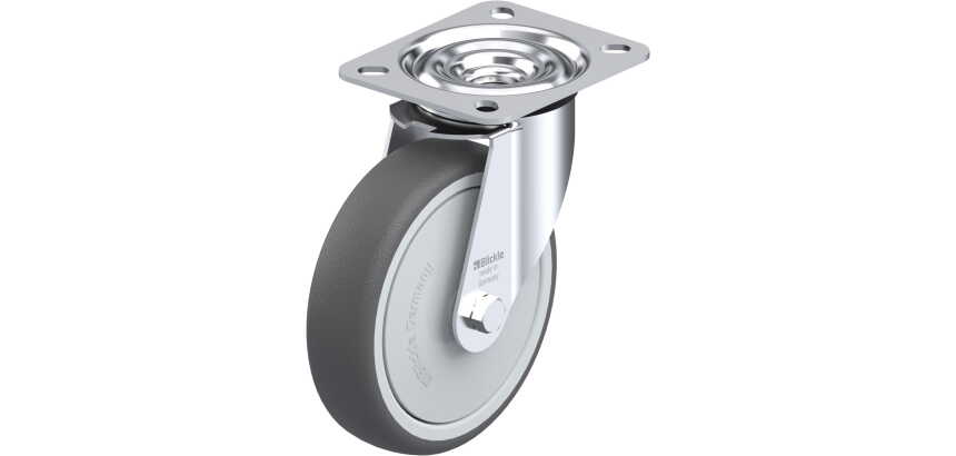 BLICKLE - Roulette pivotante Ø 125mm bandage polyuréthane TPU 150kg - LE-PATH 125KF