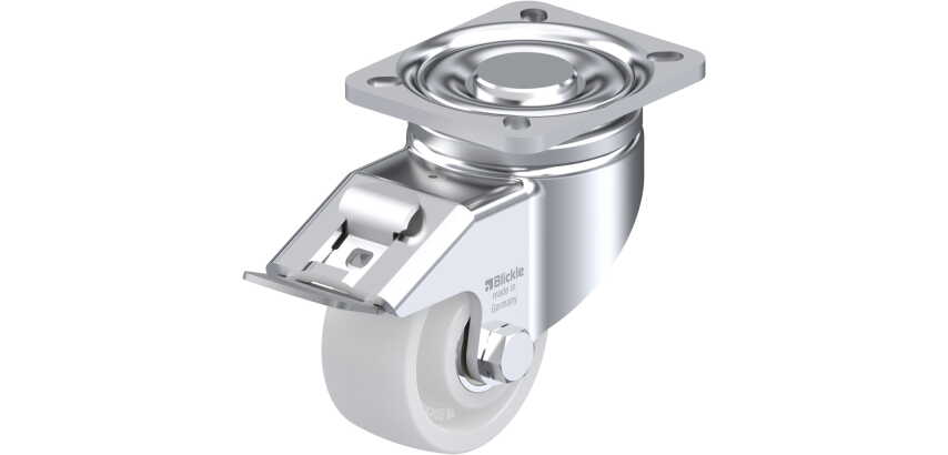BLICKLE - Roulette pivotante à frein Ø 80mm bandage polyamide PA 6.6 350kg - LH-SPO 80K-FI