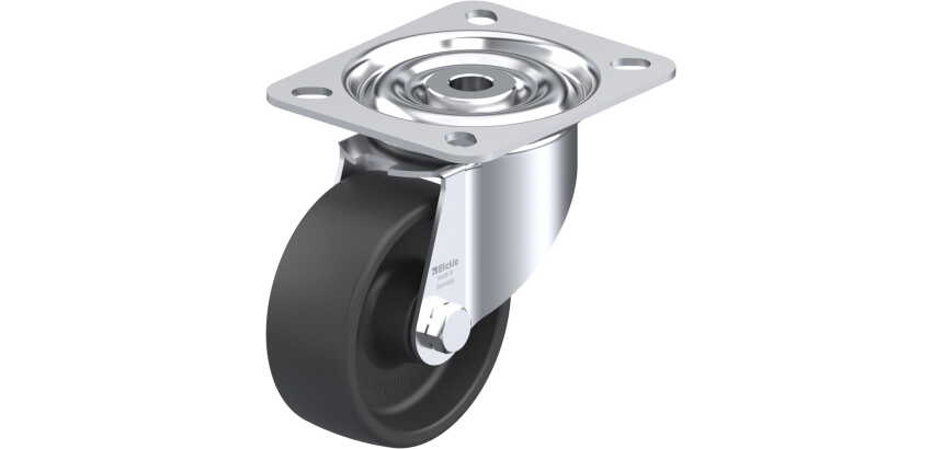 BLICKLE - Roulette pivotante Ø 80mm bandage polyamide Thermoplat haute température 150kg - LI-POHI 81G
