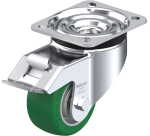 BLICKLE - Roulette pivotante à frein Ø 80mm bandage polyuréthane PU 230kg - LK-ALST 82K-FI