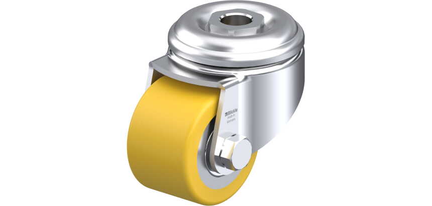 BLICKLE - Roulette pivotante Ø 50mm bandage polyuréthane PU 150kg - LKRA-VSTH 50K