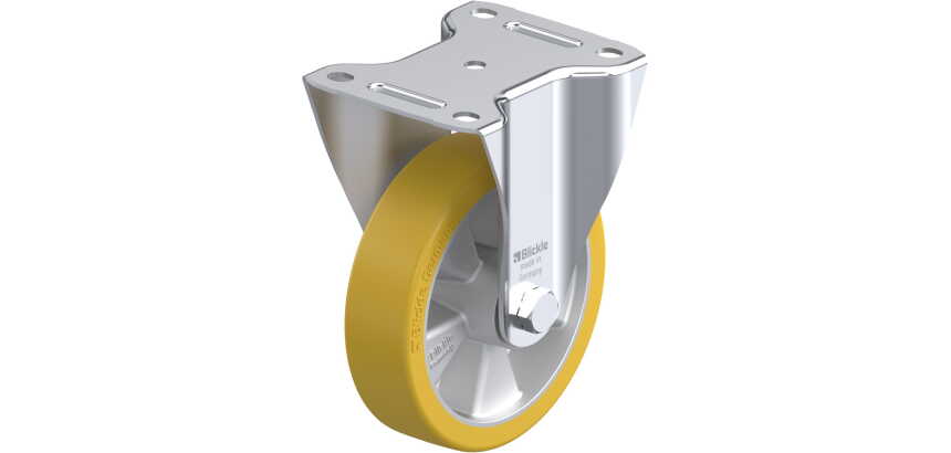 BLICKLE - Roulette fixe Ø 150mm bandage polyuréthane PU 400kg - B-ALTH 151K