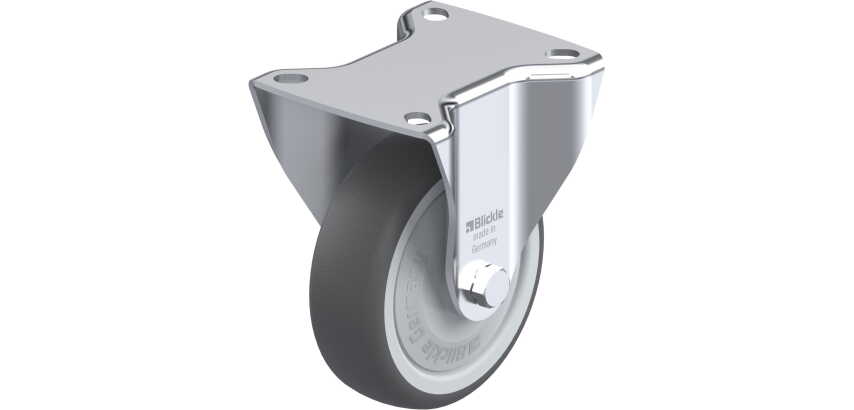 BLICKLE - Roulette fixe Ø 100mm bandage polyuréthane TPU 200kg - B-PATH 100KF