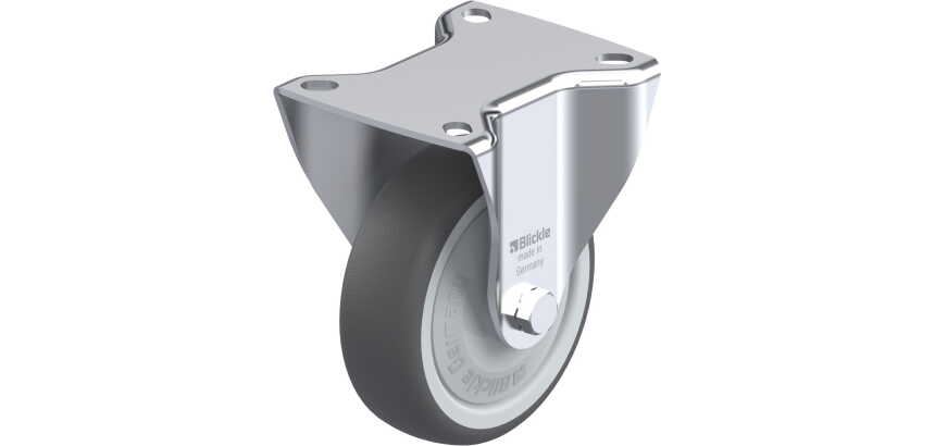 BLICKLE - Roulette fixe Ø 100mm bandage polyuréthane TPU 200kg - B-PATH 100KF