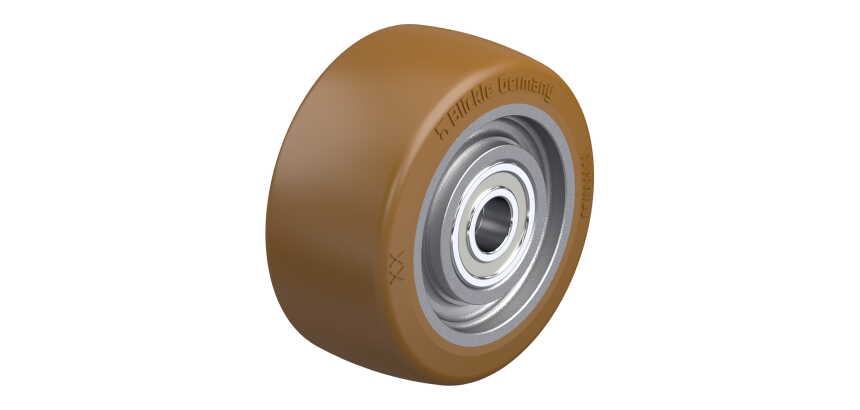 BLICKLE - Roue Ø 125mm bandage polyuréthane PU 850kg - GB 128/20K