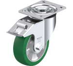 BLICKLE - Roulette pivotante à frein Ø 150mm bandage polyuréthane PU 400kg - L-ALST 150K-FI