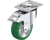 BLICKLE - Roulette pivotante à frein Ø 150mm bandage polyuréthane PU 400kg - L-ALST 150K-FI