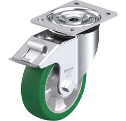 BLICKLE - Roulette pivotante à frein Ø 150mm bandage polyuréthane PU 400kg - L-ALST 150K-FI