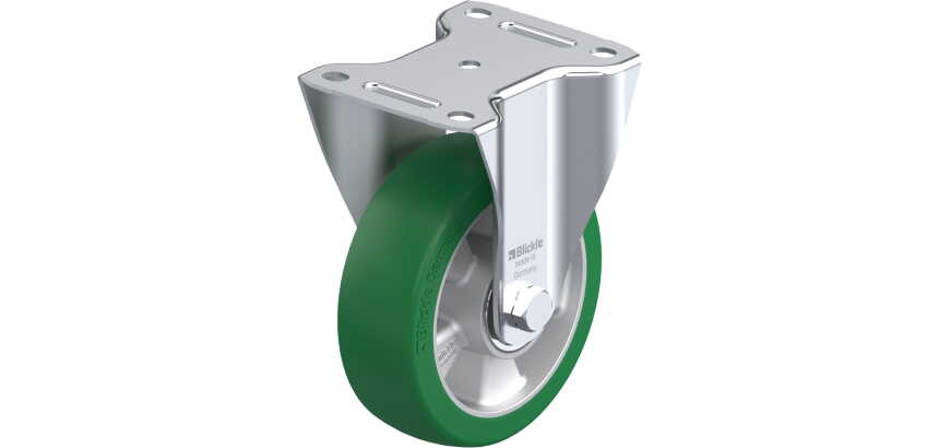 BLICKLE - Roulette fixe Ø 150mm bandage polyuréthane PU 400kg - B-ALST 150K