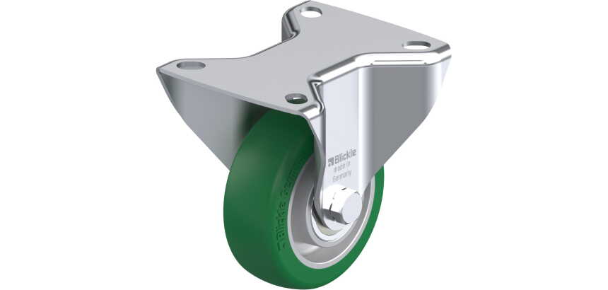 BLICKLE - Roulette fixe Ø 80mm bandage polyuréthane PU 200kg - B-ALST 80K