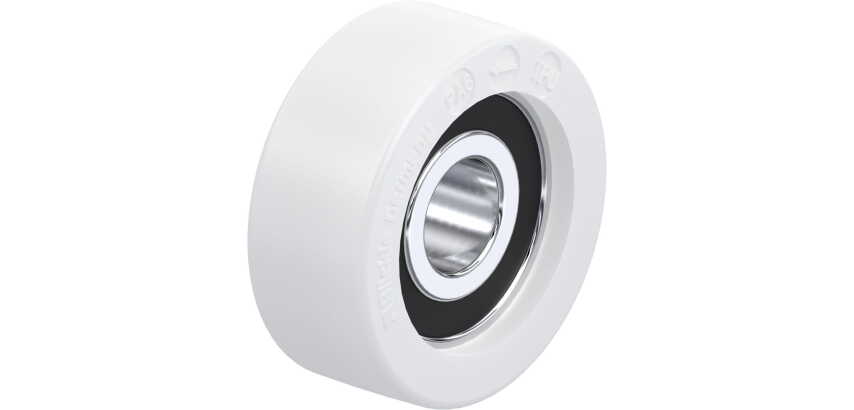 BLICKLE - Galet guide Ø 40mm bandage polyamide PA 6.6 110kg - FPO 40x16/12-10K