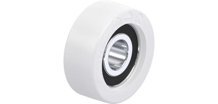 BLICKLE - Galet guide Ø 40mm bandage polyamide PA 6.6 110kg - FPO 40x16/12-10K