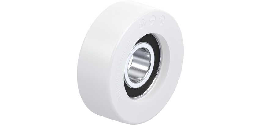 BLICKLE - Galet guide Ø 70mm bandage polyamide PA 6.6 300kg - FPO 70x25/20-14K
