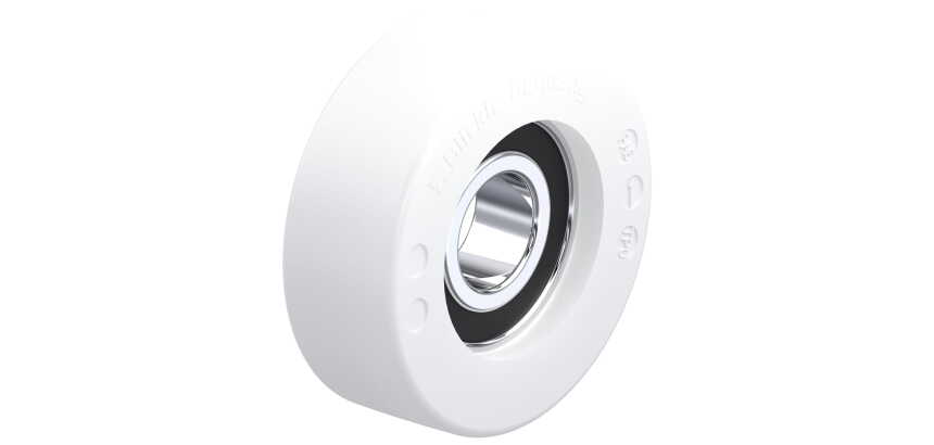 BLICKLE - Galet guide Ø 70mm bandage polyamide PA 6.6 300kg - FPO 70x25/20-14K