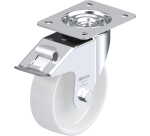 BLICKLE - Roulette pivotante à frein Ø 150mm bandage polypropylène PP 300kg - LE-PPN 150G-FI