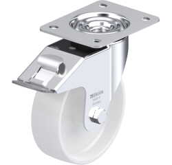 BLICKLE - Roulette pivotante à frein Ø 150mm bandage polypropylène PP 300kg - LE-PPN 150G-FI