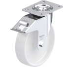 BLICKLE - Roulette pivotante à frein Ø 200mm bandage polypropylène PP 300kg - LE-PPN 200G-FI