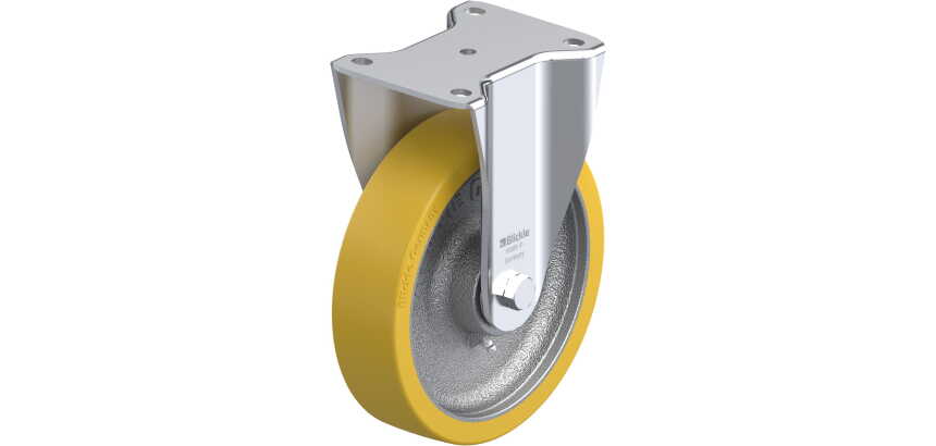 BLICKLE - Roulette fixe Ø 200mm bandage polyuréthane PU 900kg - BH-GTH 200K