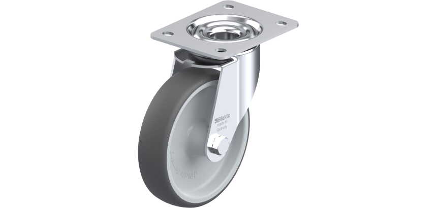 BLICKLE - Roulette pivotante Ø 160mm bandage polyuréthane TPU 300kg - LE-PATH 160G