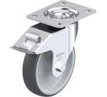 BLICKLE - Roulette pivotante à frein Ø 160mm bandage polyuréthane TPU 300kg - LE-PATH 160G-FI