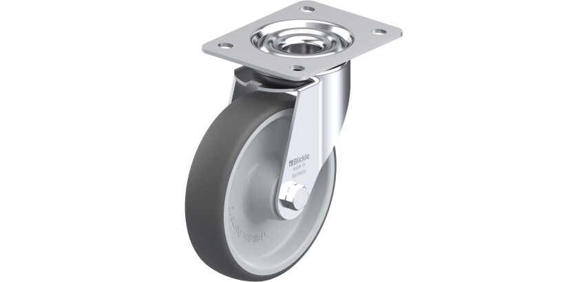 BLICKLE - Roulette pivotante Ø 160mm bandage polyuréthane TPU 300kg - LE-PATH 160R