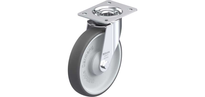 BLICKLE - Roulette pivotante Ø 200mm bandage polyuréthane TPU 300kg - LE-PATH 200KA