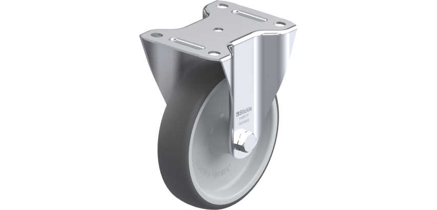 BLICKLE - Roulette fixe Ø 160mm bandage polyuréthane TPU 400kg - B-PATH 160G