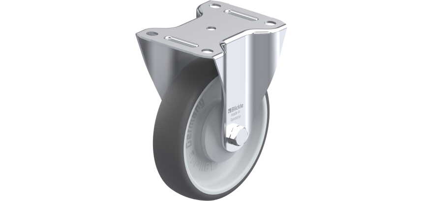 BLICKLE - Roulette fixe Ø 160mm bandage polyuréthane TPU 400kg - B-PATH 160KA