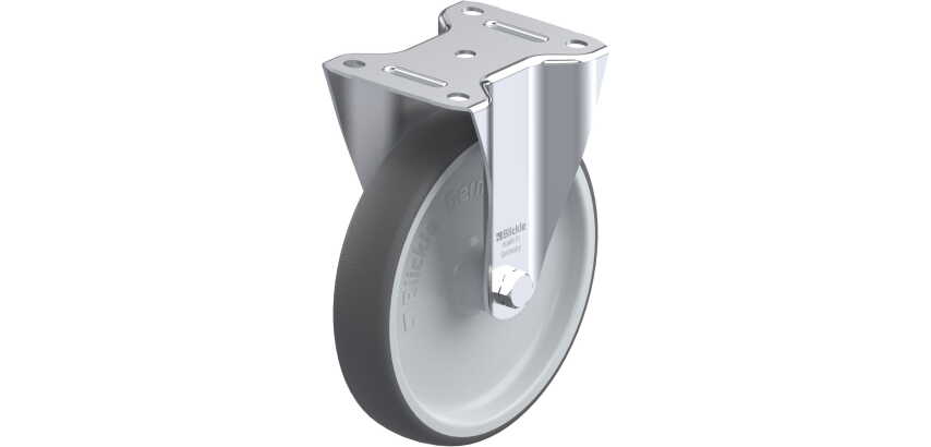 BLICKLE - Roulette fixe Ø 200mm bandage polyuréthane TPU 400kg - B-PATH 200G