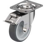 BLICKLE - Roulette pivotante à frein Ø 100mm bandage polyuréthane TPU 150kg - LEX-PATH 100G-FI